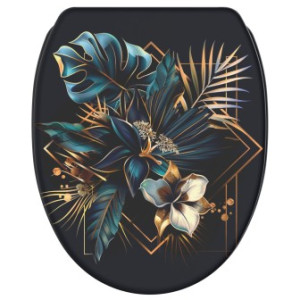WCShop24 WC-Sitz mit Absenkautomatik und Schnellverschluss Goldfera - Premium Toilettendeckel direkt vom Hersteller