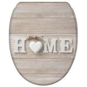 WCShop24 WC-Sitz mit Absenkautomatik und Schnellverschluss Home - Premium Toilettendeckel direkt vom Hersteller