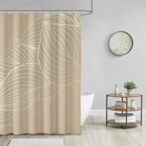 WCShop24 Duschvorhang Hosta 180 x 200 cm