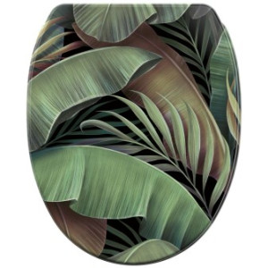 WCShop24 WC-Sitz mit Absenkautomatik und Schnellverschluss Jungle - Premium Toilettendeckel direkt vom Hersteller