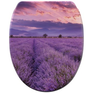 WCShop24 WC-Sitz mit Absenkautomatik und Schnellverschluss Lavendel - Premium Toilettendeckel direkt vom Hersteller