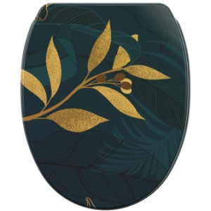 WCShop24 WC-Sitz mit Absenkautomatik und Schnellverschluss Luxury - Premium Toilettendeckel direkt vom Hersteller