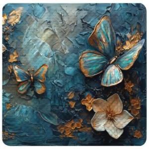WCShop24 Badematte Mariposa 53 x 53 cm