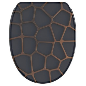 WCShop24 WC-Sitz mit Absenkautomatik und Schnellverschluss Mesh - Premium Toilettendeckel direkt vom Hersteller