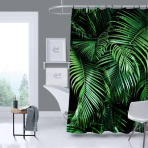 WCShop24 Duschvorhang Palmdream 180 x 200 cm