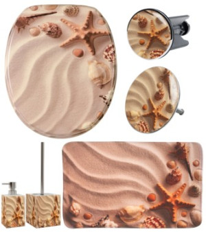 WCShop24 6-teiliges Badezimmer Set Sanibel