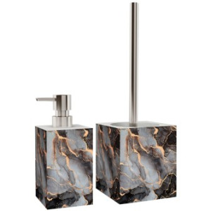 WCShop24 Badezimmer Set Marmor Abstrakt