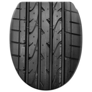 WCShop24 WC-Sitz mit Absenkautomatik und Schnellverschluss Tyre - Premium Toilettendeckel direkt vom Hersteller
