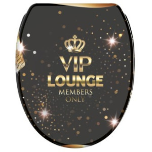 WCShop24 WC-Sitz mit Absenkautomatik und Schnellverschluss VIP Lounge - Premium Toilettendeckel direkt vom Hersteller