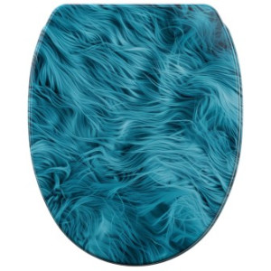 WCShop24 WC-Sitz mit Absenkautomatik und Schnellverschluss Fluffy - Premium Toilettendeckel direkt vom Hersteller