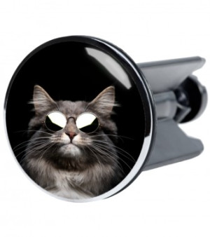 WCShop24 Waschbeckenstöpsel Cool Cat