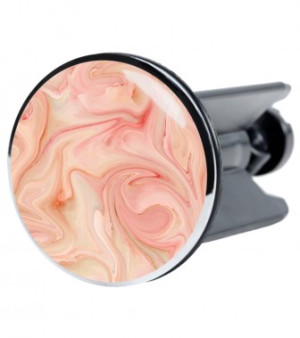 WCShop24 Waschbeckenstöpsel Marmor Rosa