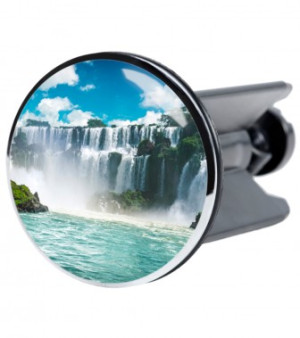 WCShop24 Waschbeckenstöpsel Wasserfall