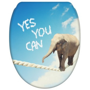 WCShop24 WC-Sitz mit Absenkautomatik und Schnellverschluss Yes you can - Premium Toilettendeckel direkt vom Hersteller