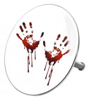 WCShop24 Badewannenstöpsel Blood Hands
