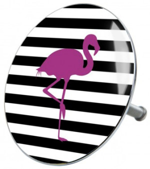 WCShop24 Badewannenstöpsel Flamingo