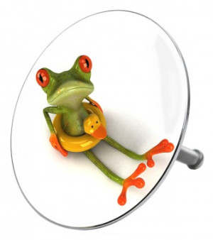 WCShop24 Badewannenstöpsel Froggy