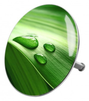 WCShop24 Badewannenstöpsel Green Leaf