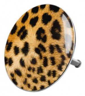 WCShop24 Badewannenstöpsel Leopardenfell