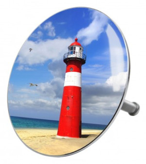 WCShop24 Badewannenstöpsel Leuchtturm