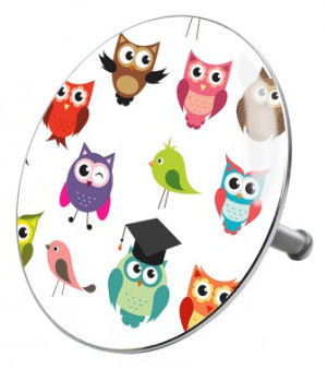 WCShop24 Badewannenstöpsel Owl