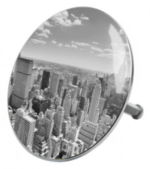 WCShop24 Badewannenstöpsel Skyline New York