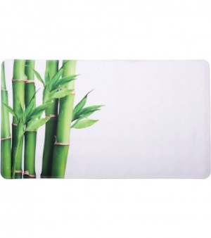 WCShop24 Badematte Bambus Grün 40 x 70 cm