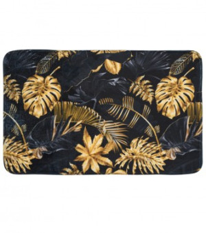 WCShop24 Badteppich Golden Leaves 70 x 110 cm