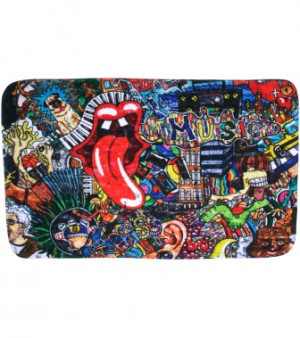 WCShop24 Badteppich Graffiti 50 x 80 cm