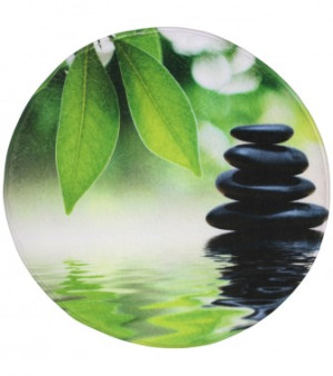 WCShop24 Badteppich rund Harmony Ø 80 cm