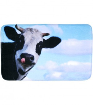 WCShop24 Badteppich Kuh 50 x 80 cm