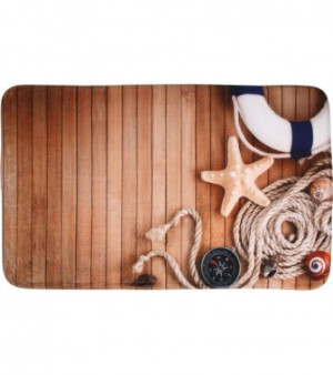 WCShop24 Badteppich Maritime 50 x 80 cm