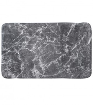 WCShop24 Badteppich Marmor Grau 70 x 110 cm