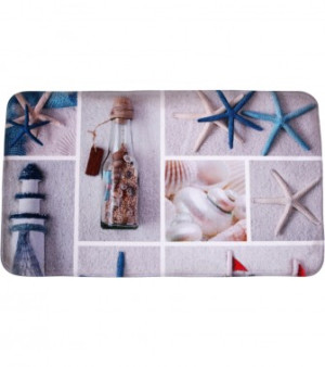 WCShop24 Badteppich Meeresbrise 50 x 80 cm