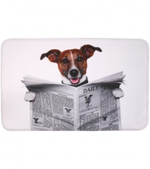 WCShop24 Badteppich Newspaper 70 x 110 cm