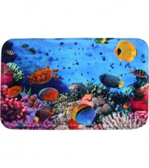 WCShop24 Badteppich Ocean 70 x 110 cm