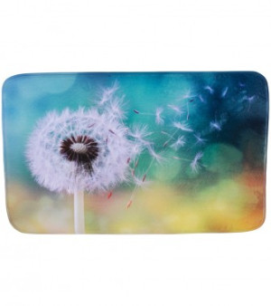 WCShop24 Badteppich Pusteblume 50 x 80 cm