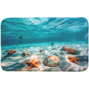 WCShop24 Badteppich Waterworld 70 x 110 cm