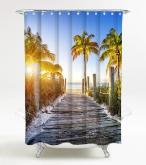 WCShop24 Duschvorhang Fort Lauderdale 180 x 200 cm