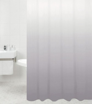 WCShop24 Duschvorhang Magic Grau 180 x 200 cm