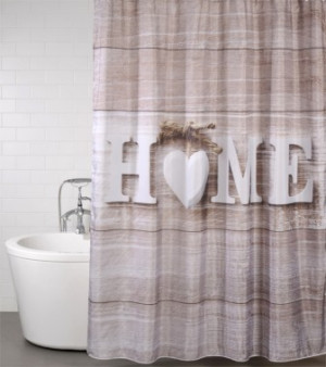 WCShop24 Duschvorhang Home 180 x 200 cm