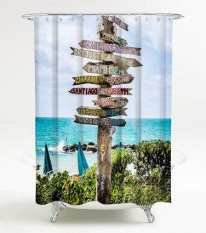 WCShop24 Duschvorhang Key West 180 x 200 cm
