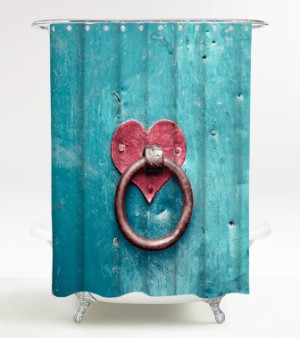 WCShop24 Duschvorhang Knocker 180 x 180 cm