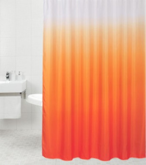 WCShop24 Duschvorhang Magic Orange 180 x 200 cm