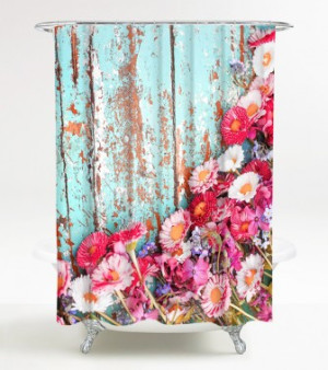WCShop24 Duschvorhang Spring 180 x 200 cm