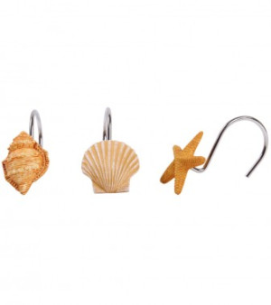 WCShop24 12 Duschvorhangringe Sanibel