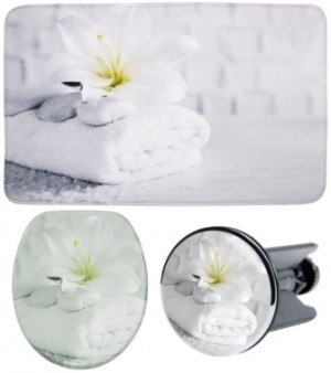 WCShop24 3-teiliges Badezimmer Set Good Feeling