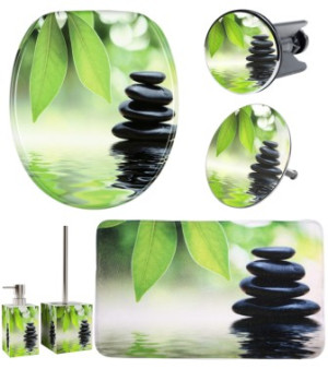 WCShop24 6-teiliges Badezimmer Set Harmony