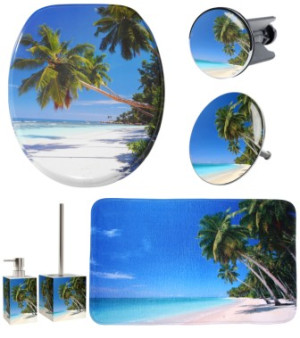 WCShop24 6-teiliges Badezimmer Set Karibik
