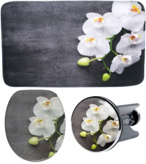 WCShop24 3-teiliges Badezimmer Set Pretty